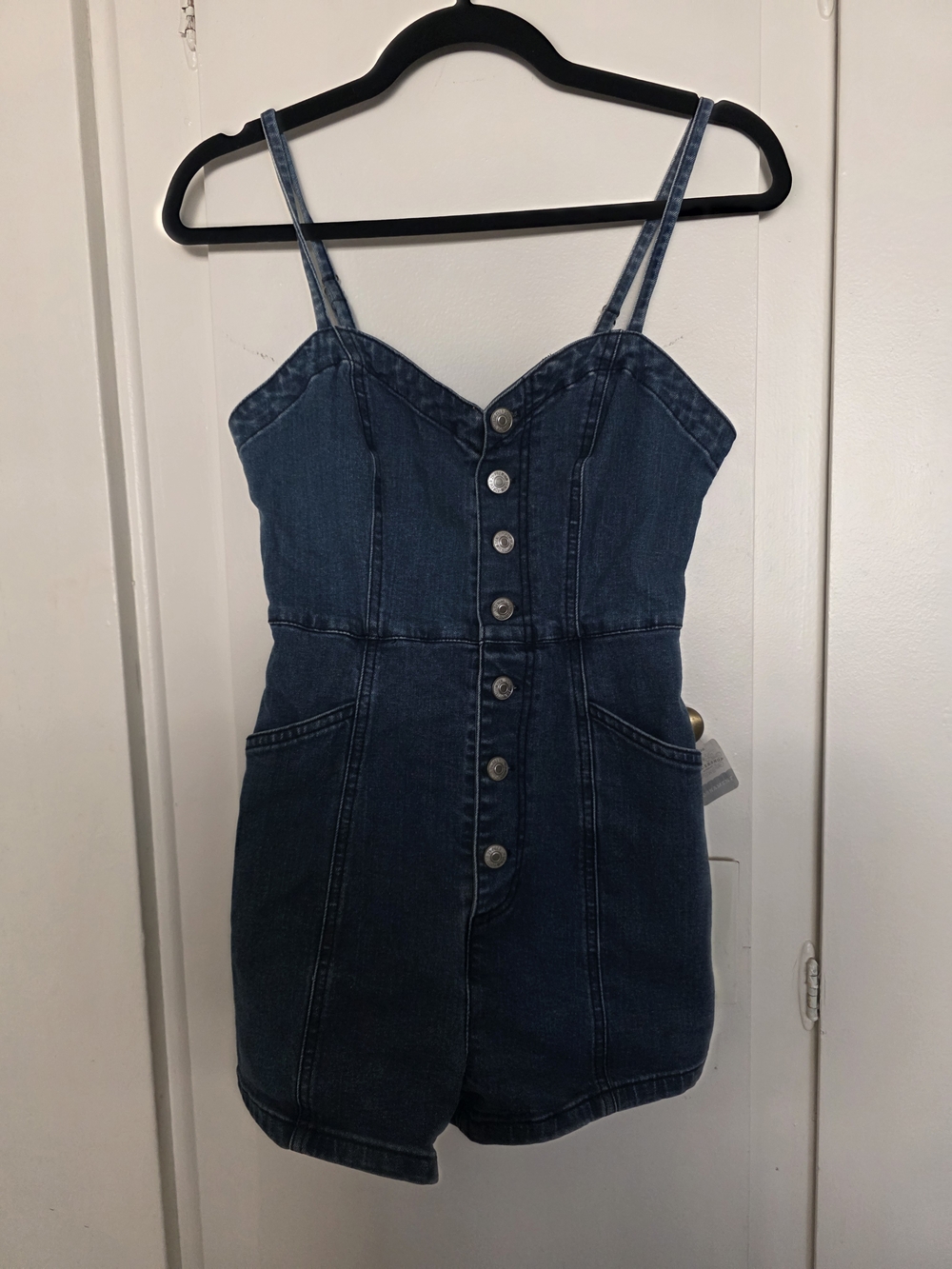 Forever 21 Dark Blue Denim Top